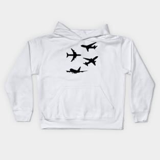 Couple of airplanes design Kids Hoodie